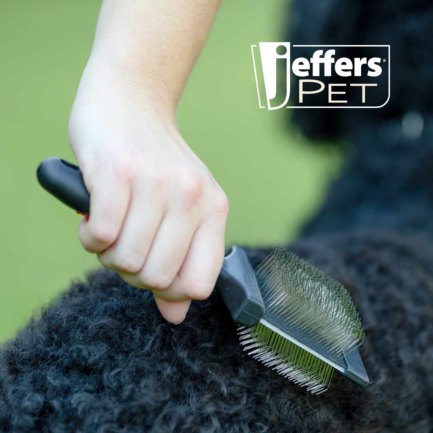 Jeffers Double-Sided Flex Head Pet Grooming Slicker Brush - Image 3