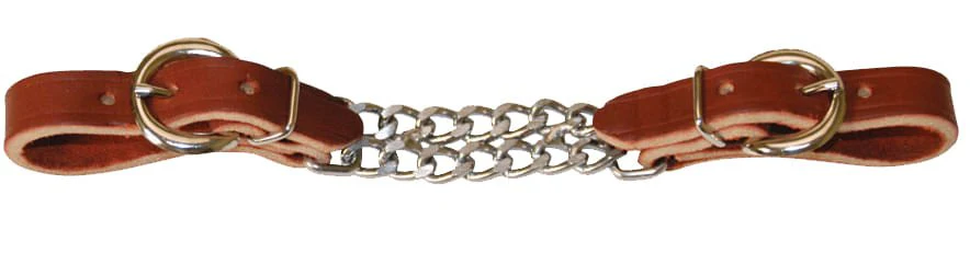 Leather Curb with Double Chain - Image 3