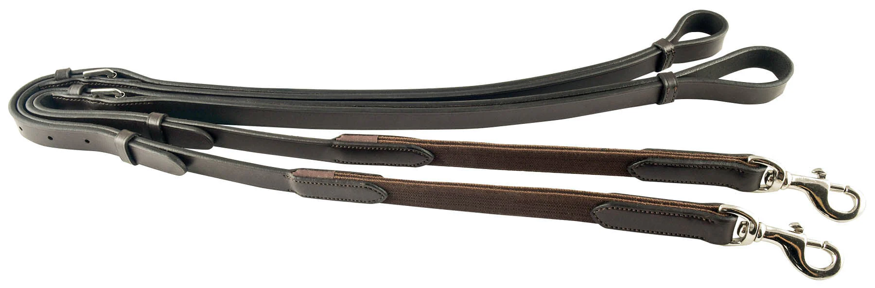 Avignon Leather & Elastic Horse Side Reins - Image 3