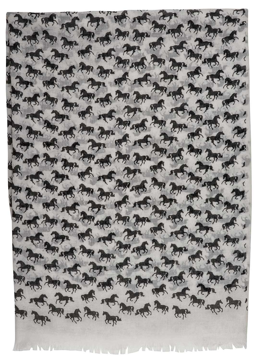 Lila Horse Silhouettes Scarf - Image 4