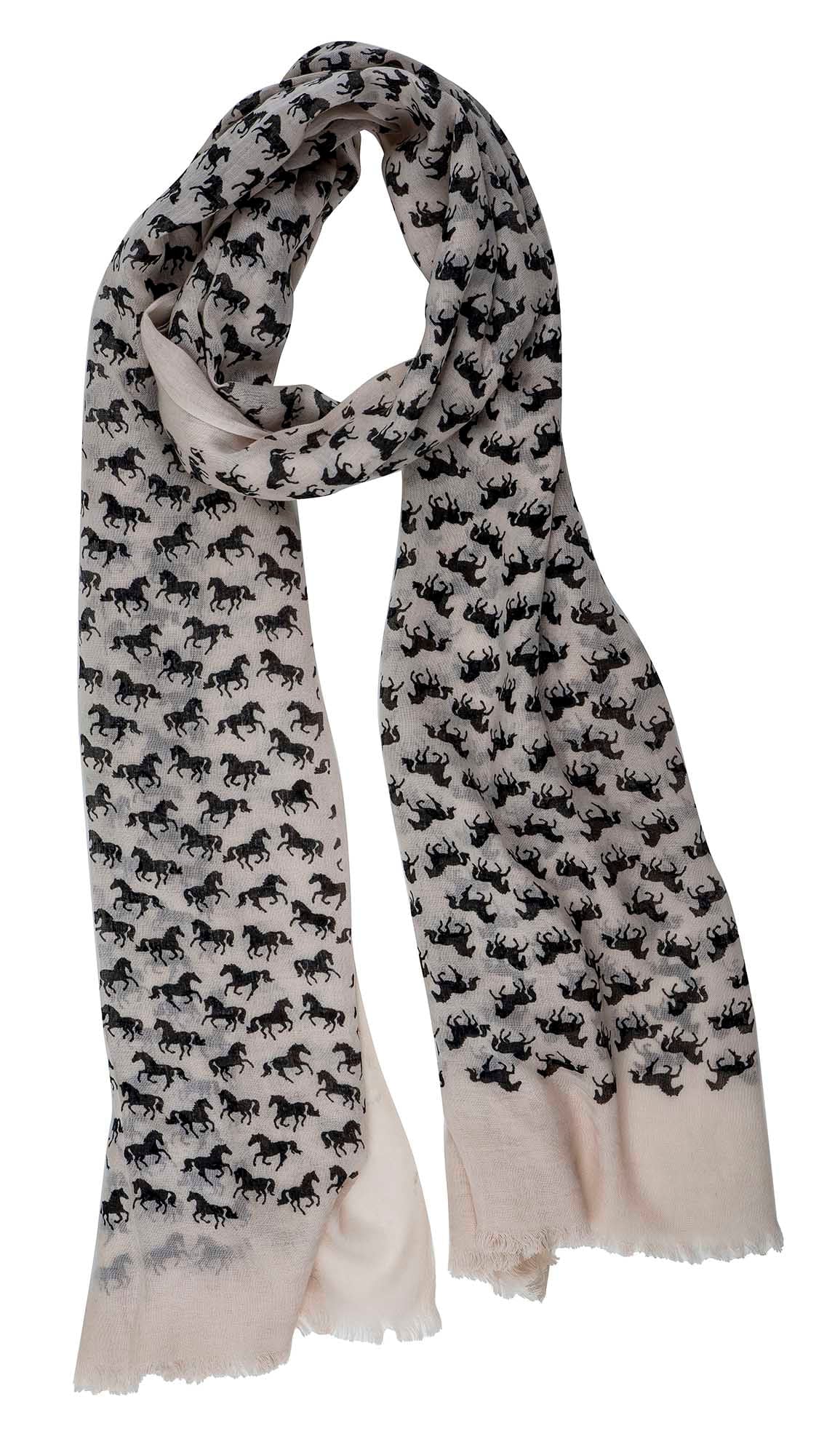 Lila Horse Silhouettes Scarf - Image 5