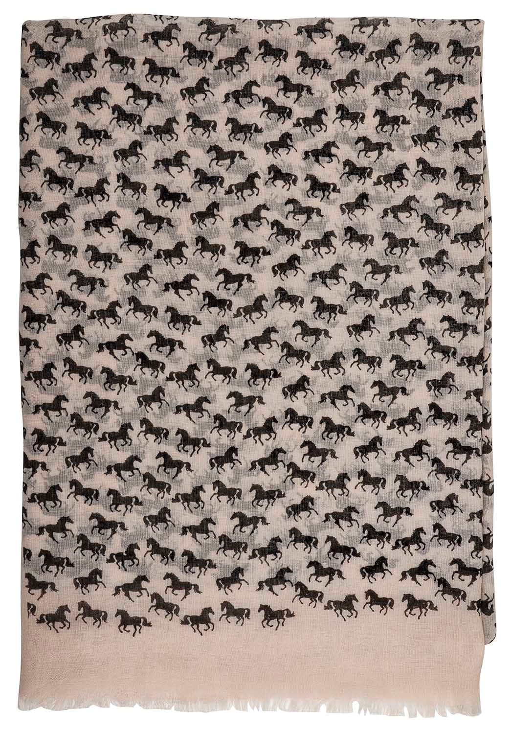 Lila Horse Silhouettes Scarf - Image 6
