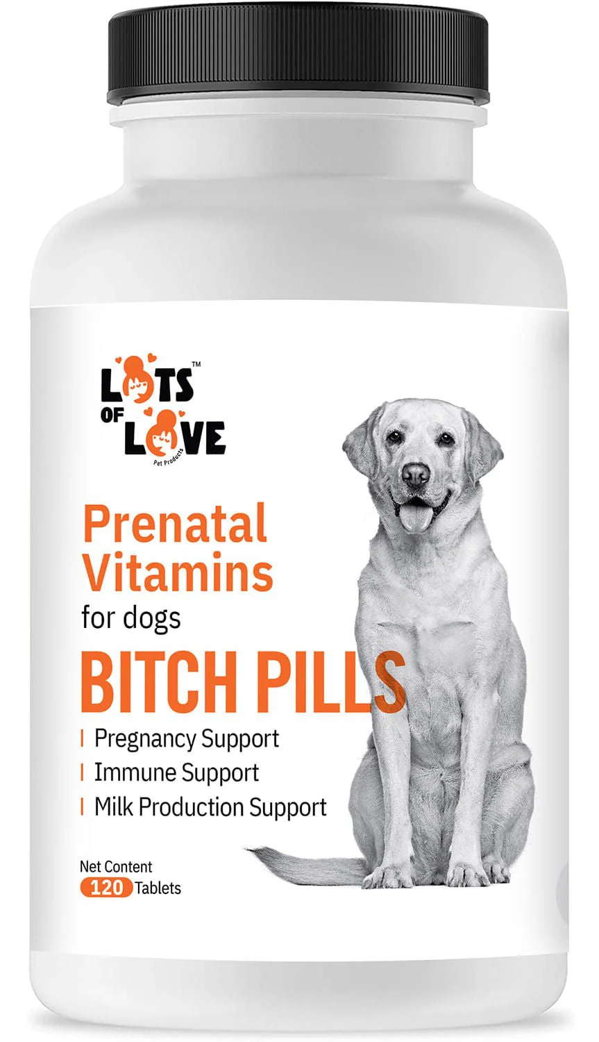 Lots of Love Bitch Pills & Powder - Dog Prenatal & Lactation Supplement for Pregnancy, Nursing & Newborn Support - Image 9