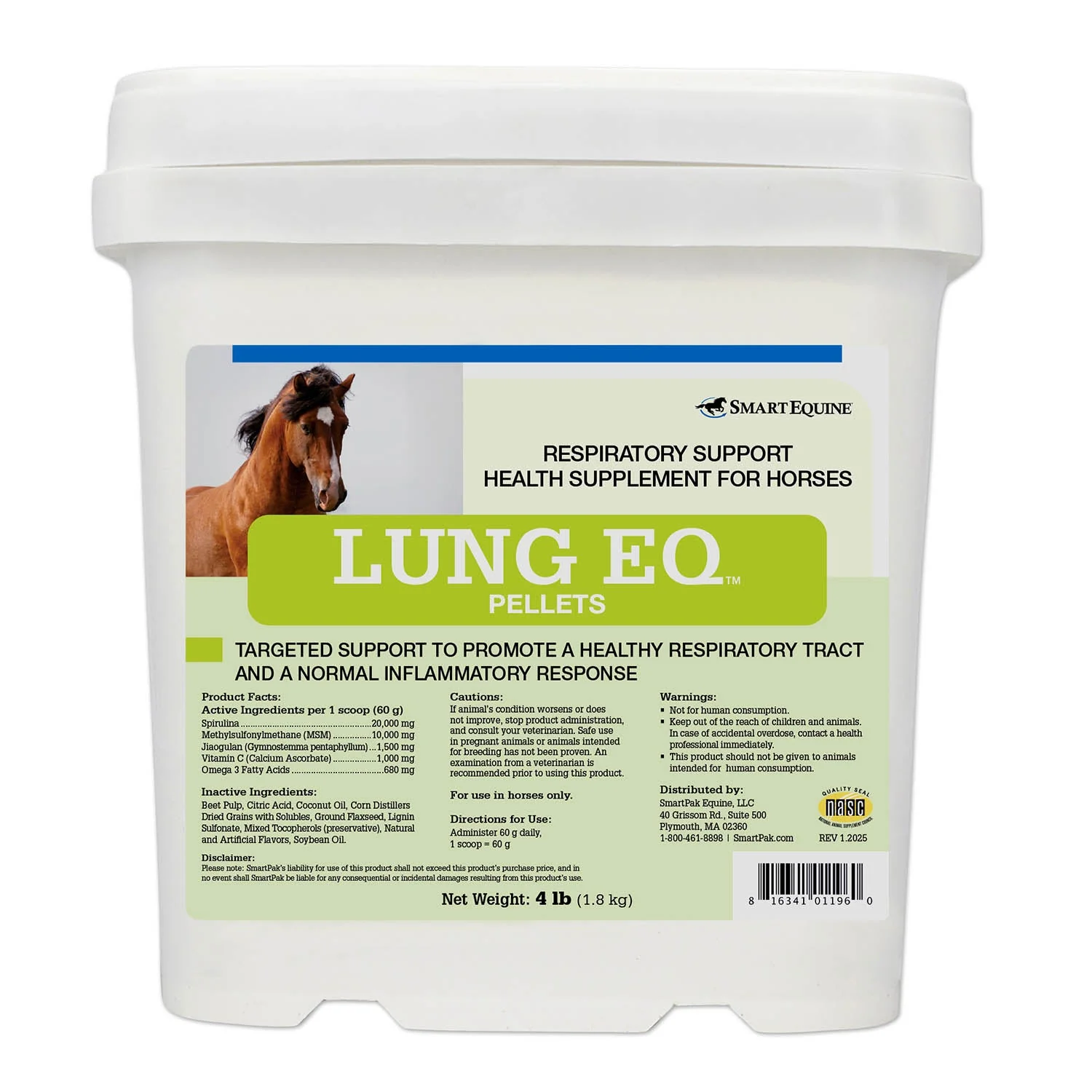 Lung EQ, Respiratory Support Supplement for Horses, Pellets - Image 5