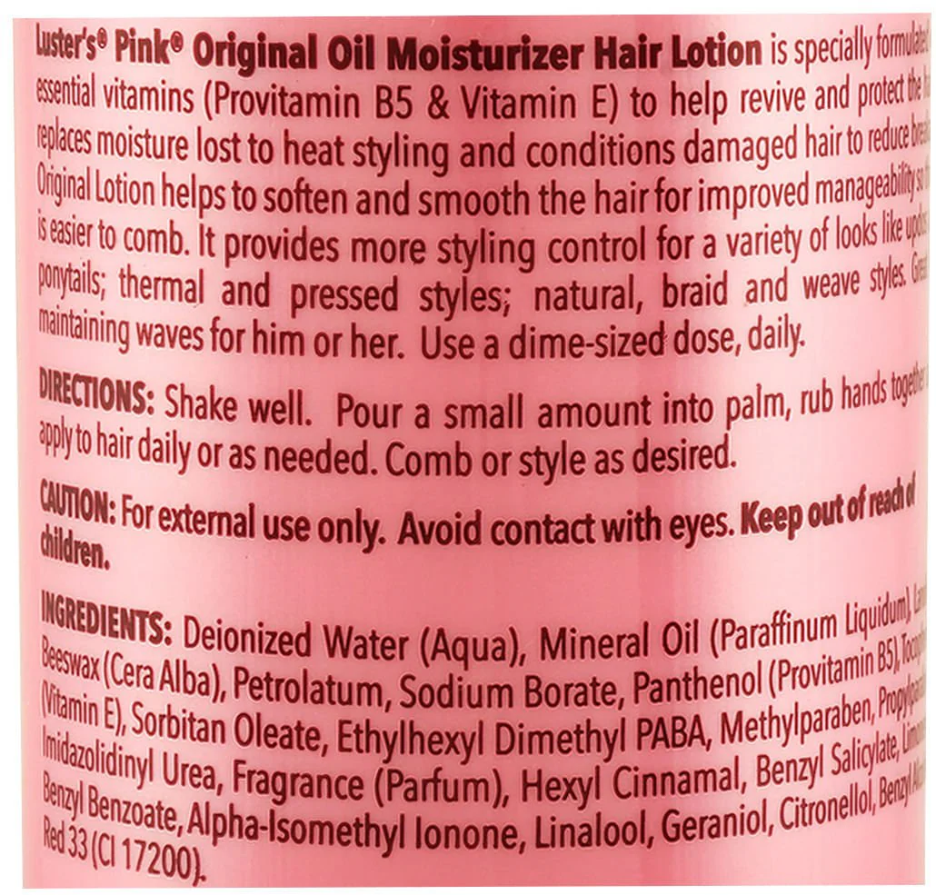 Luster's Pink Lotion, 32 oz - Image 4