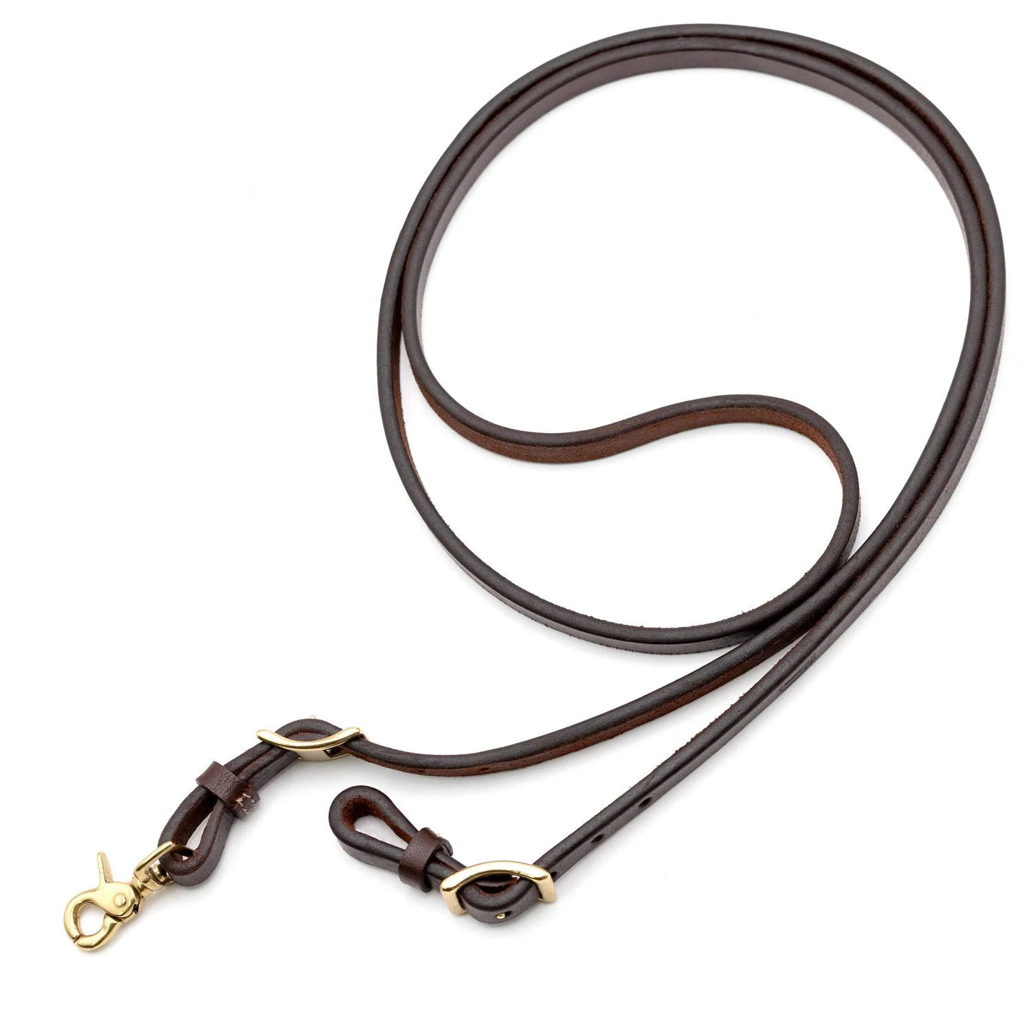 Jeffers LuxeLeather Heavy Oiled Adjustable Roping Rein with Scissor Snap for Horses - Image 18
