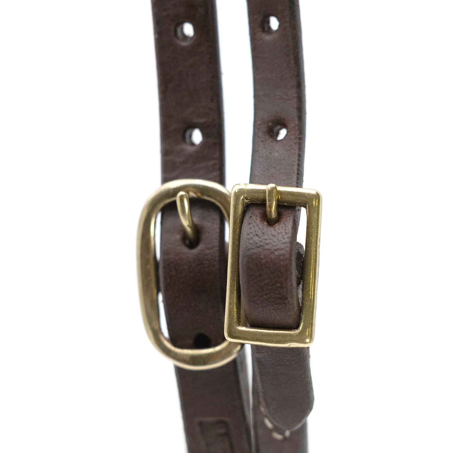 Jeffers LuxeLeather Heavy Oiled Browband Headstall with Quick Change Bit Ends for Horses - Image 4