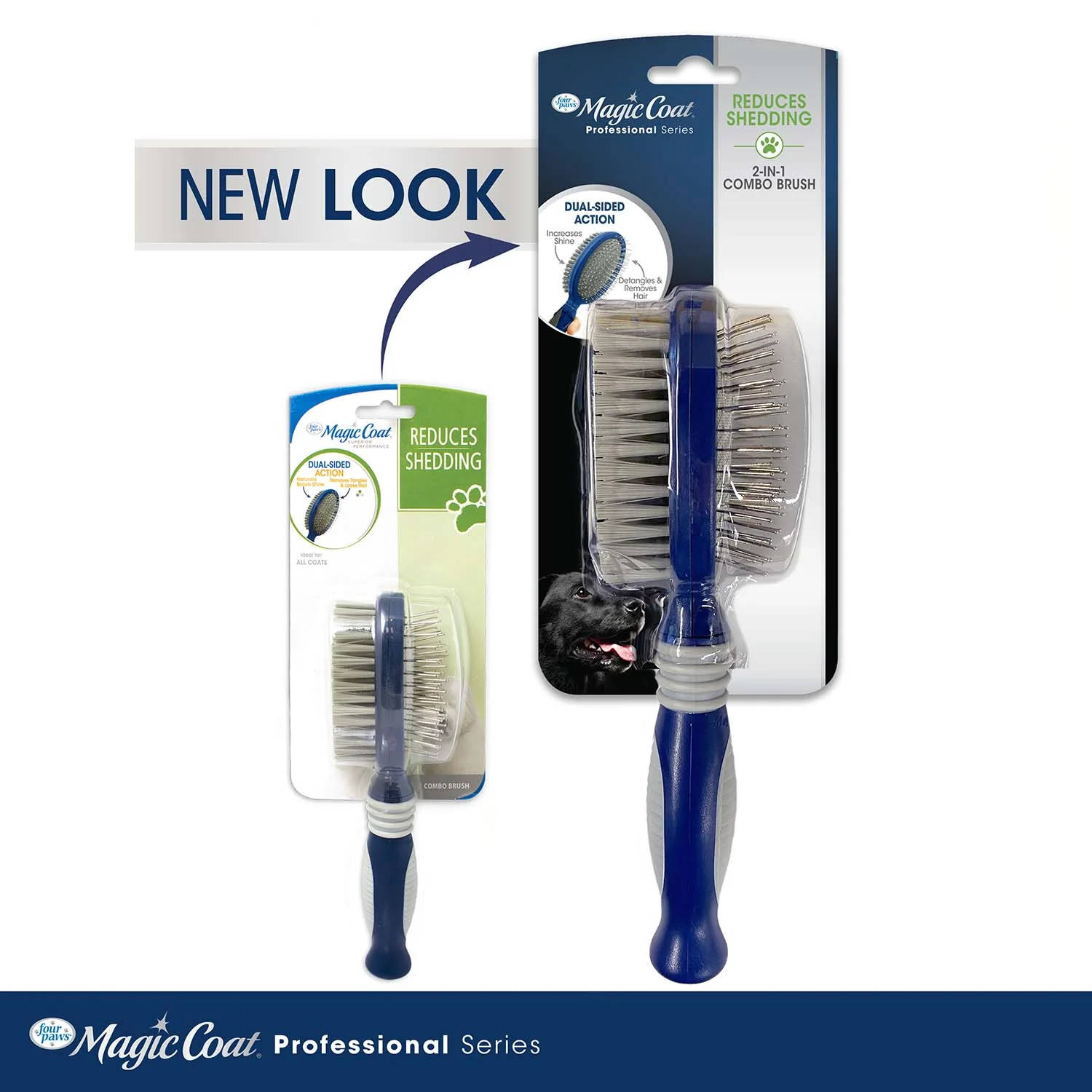 Magic Coat Professional Series 2-in-1 Combo Pin and Bristle Brush - Image 7