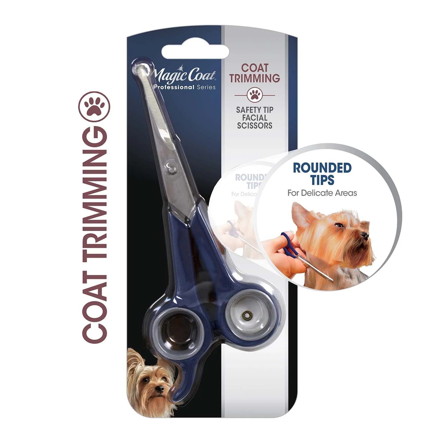 Magic Coat Professional Series Safety Tip Facial Dog Trimming Scissors - Image 10
