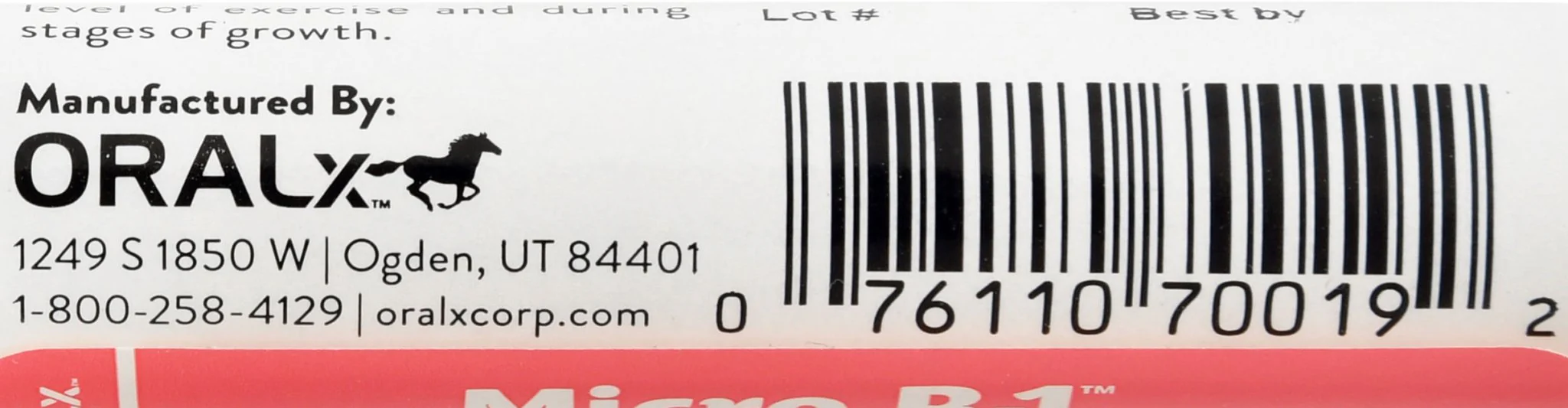 Micro Vitamin B-1 Oral Gel for Horses, 6 mL - Image 3