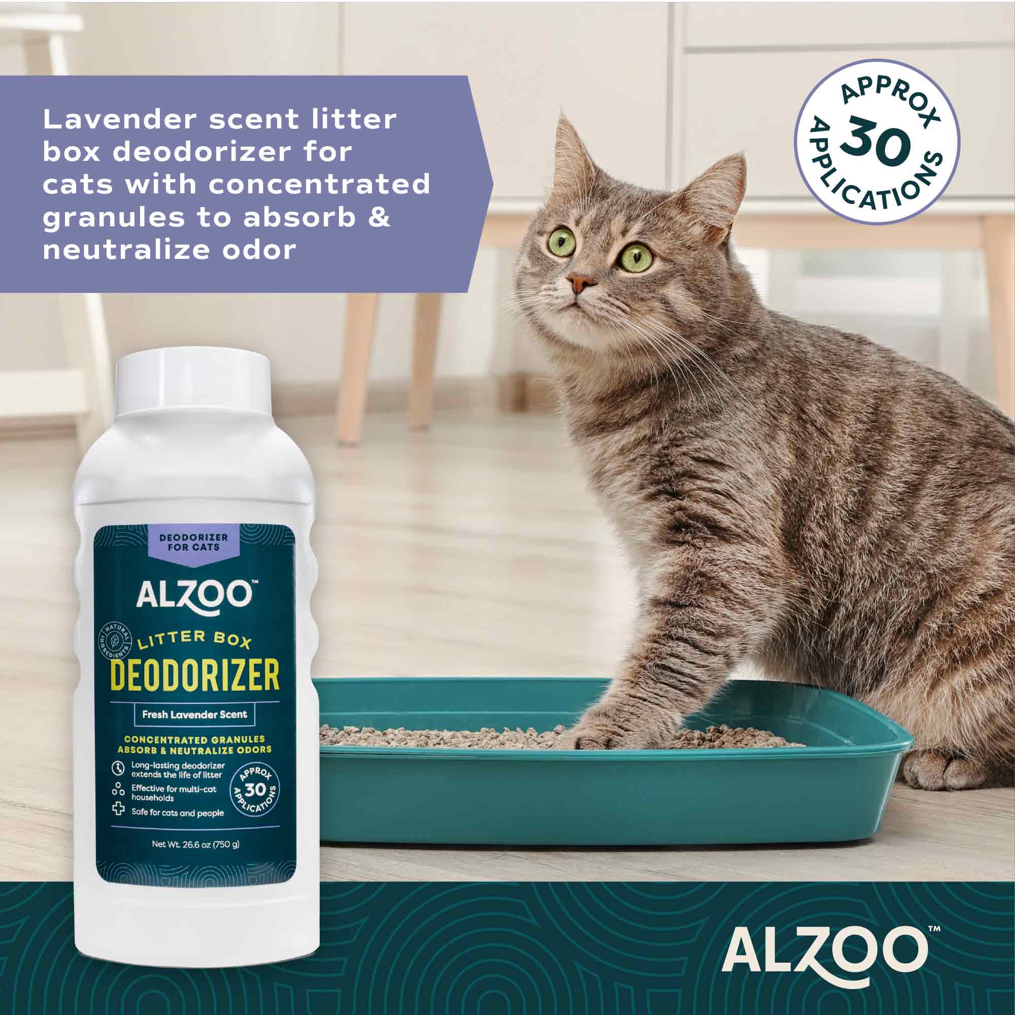 Natural Mineral-Based Concentrated Cat Litter Scented Deodorizer for Odor Control, 26.6 oz - Image 10