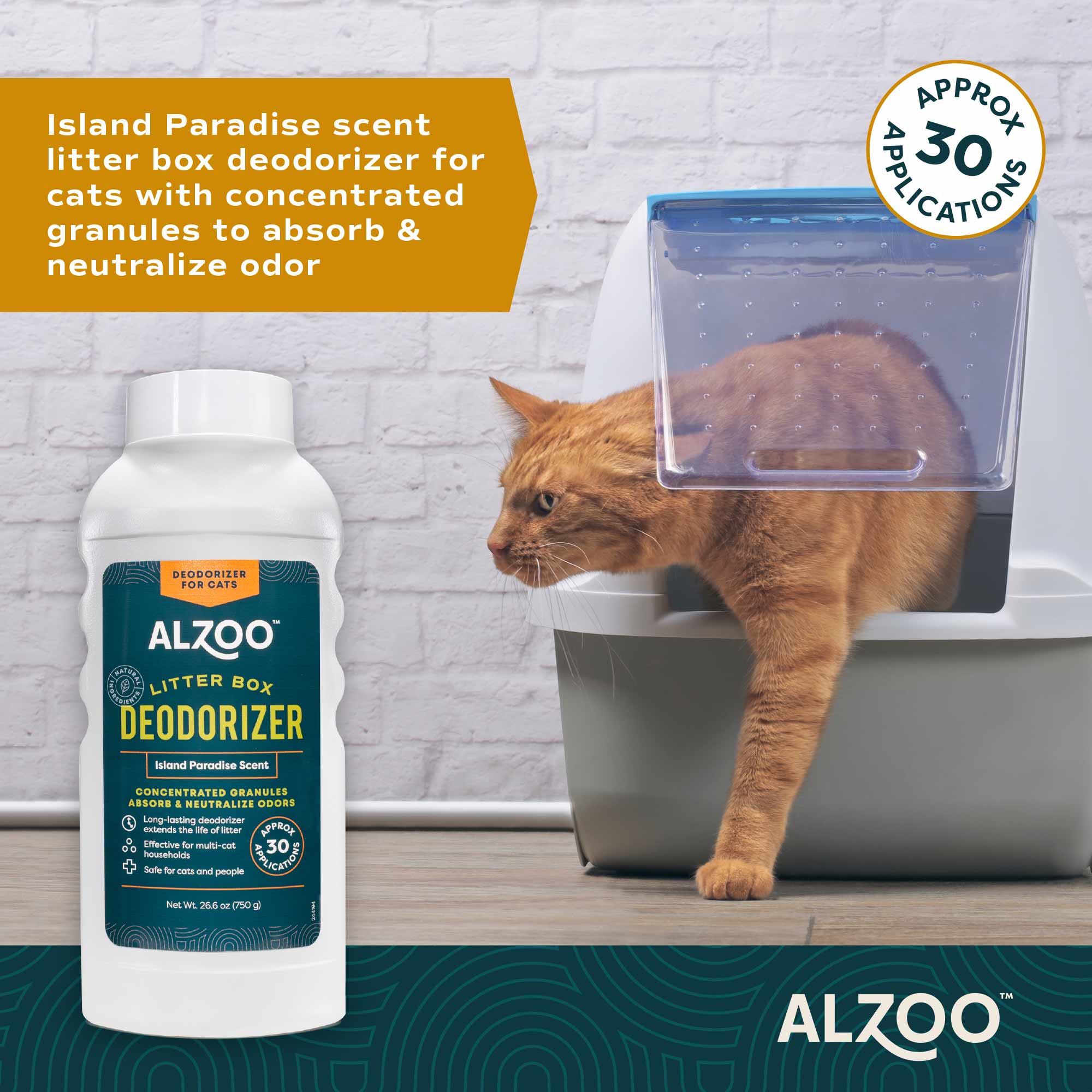 Natural Mineral-Based Concentrated Cat Litter Scented Deodorizer for Odor Control, 26.6 oz - Image 7