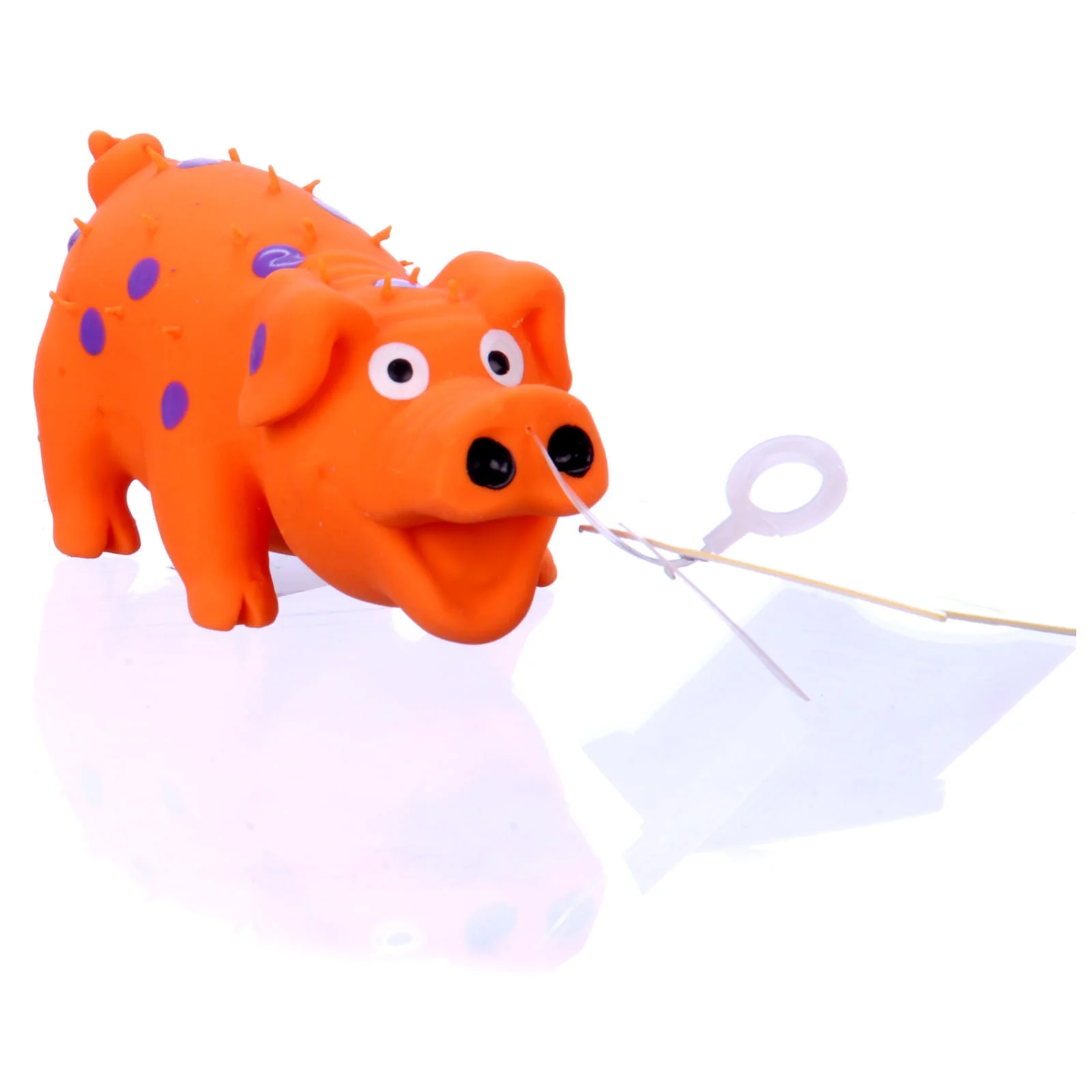 Globlets Stuffed Latex Pig Dog Toy - Image 5