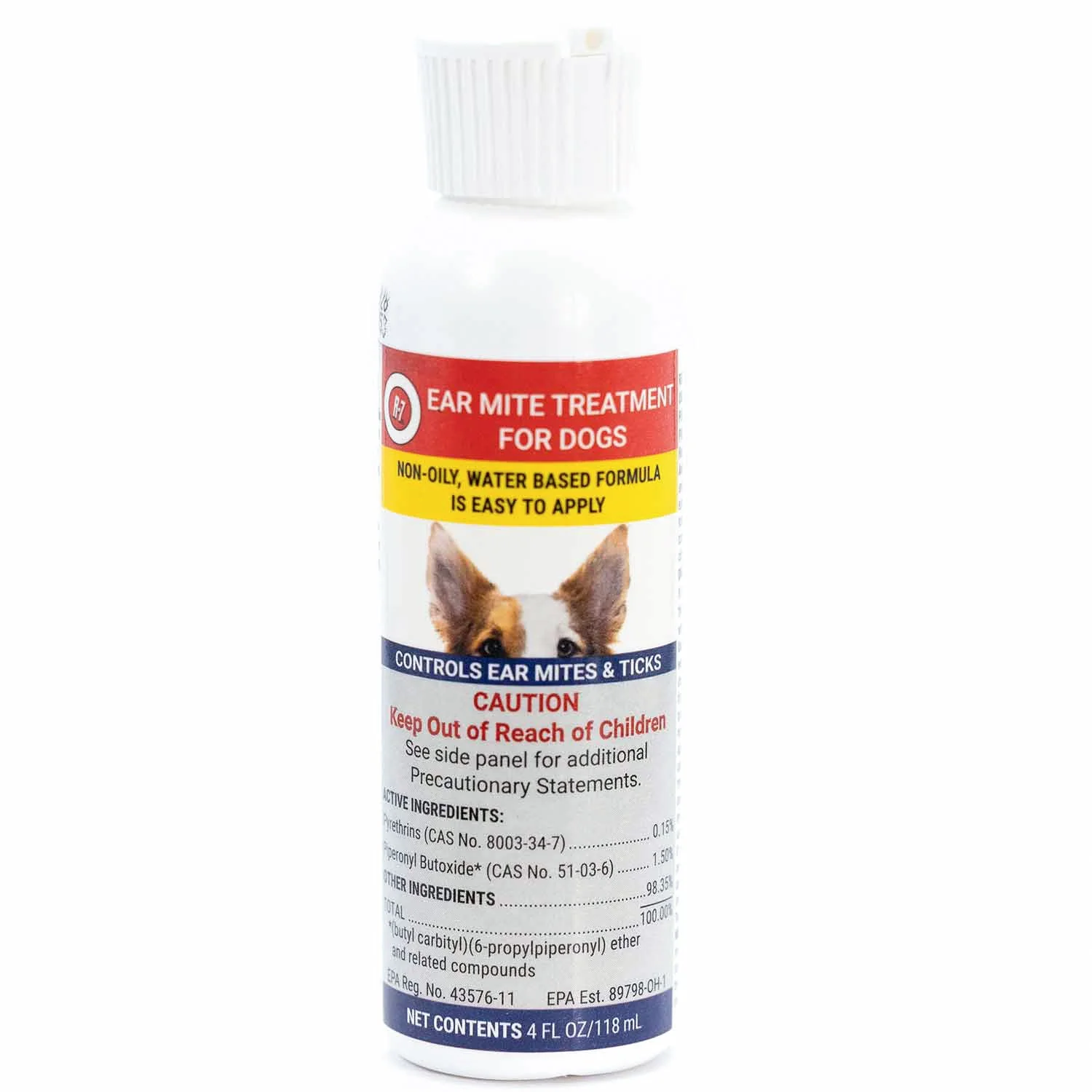 Miracle Care R-7 Ear Mite Treatment for Dogs & Cats, 4 fl oz