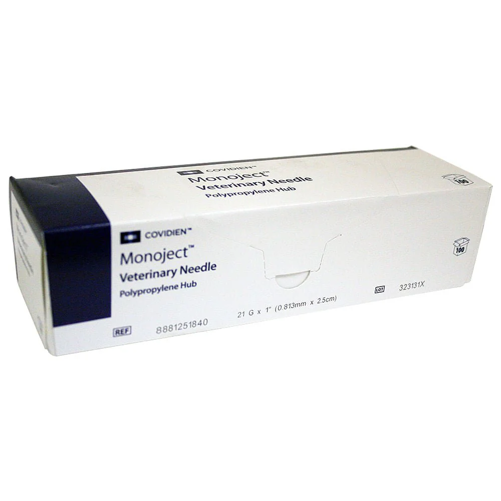 Monoject Needle, Polypropylene Hub, 100 Count - Image 7