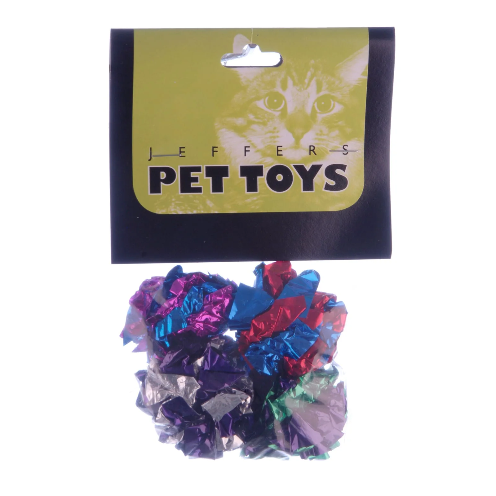 Jeffers Mylar Crackle Balls Cat Toys, 4 pk - Image 3
