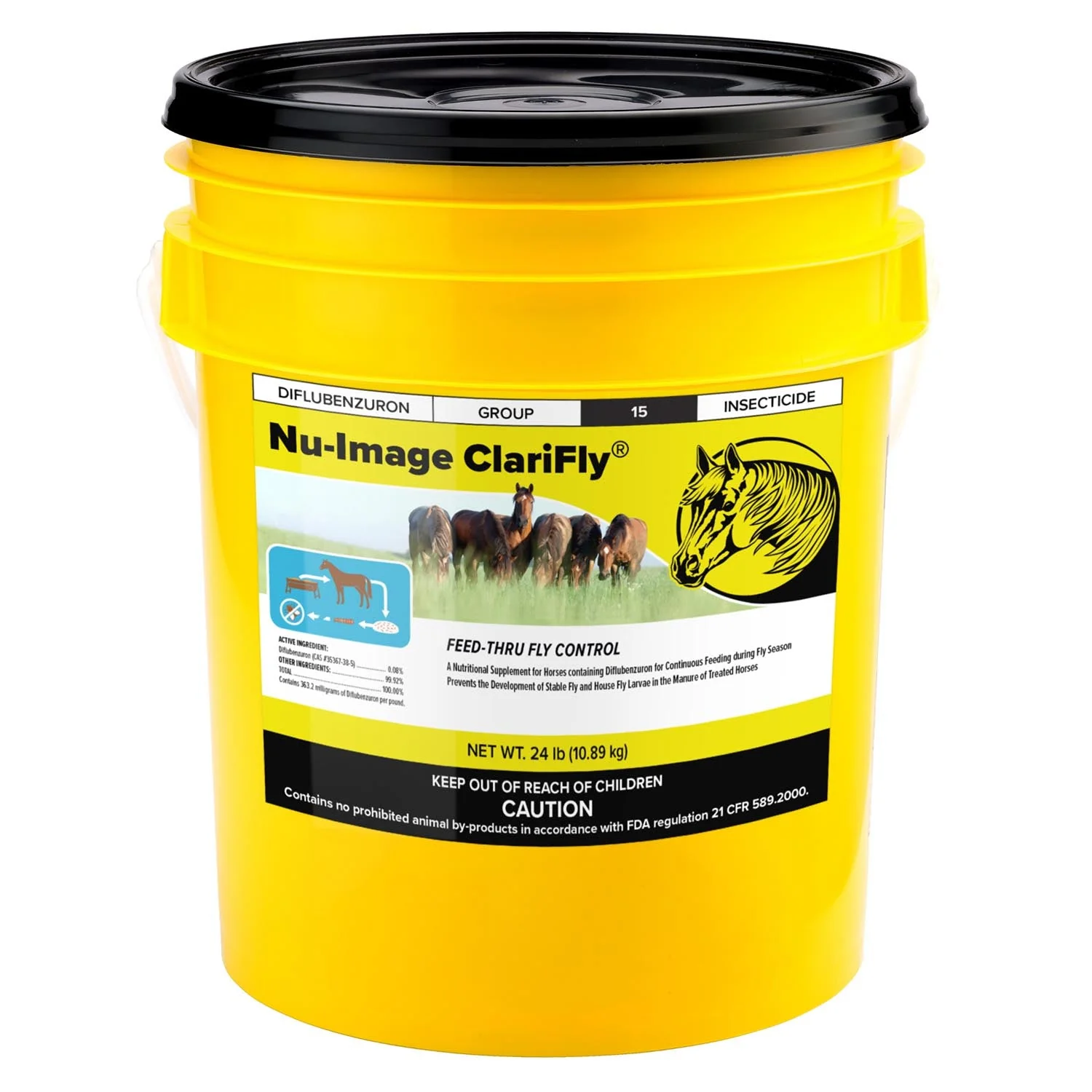 Nu-Image ClariFly Feed-Thru Fly Control & Coat Supplement for Horses