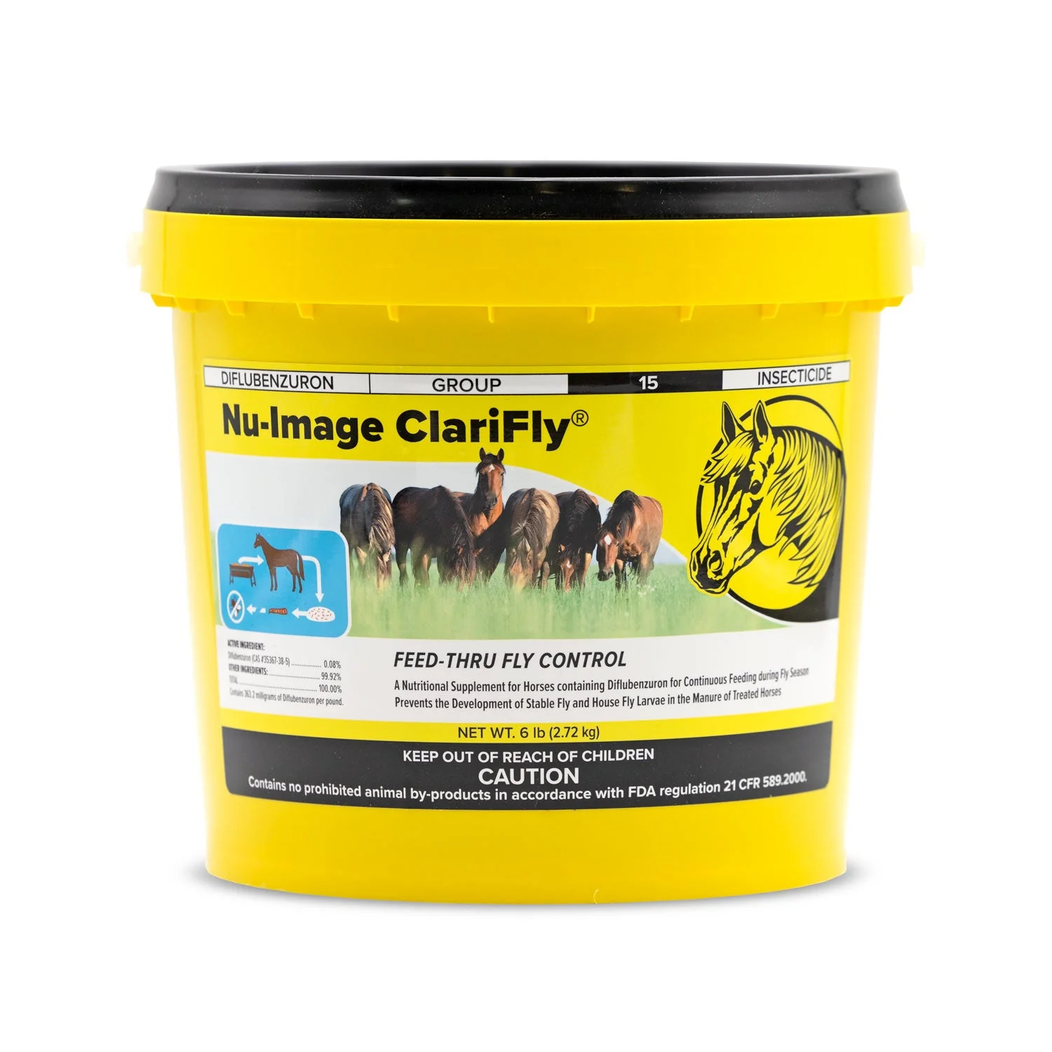 Nu-Image ClariFly Feed-Thru Fly Control & Coat Supplement for Horses - Image 2