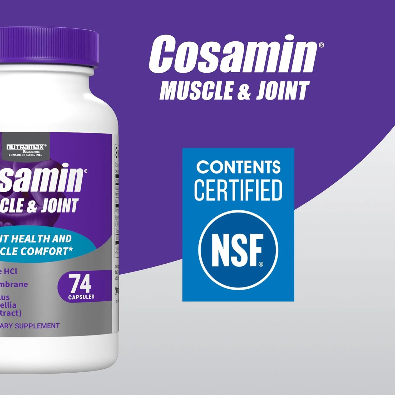 Nutramax Cosamin Muscle & Joint for Men & Women, 74 Capsules - Image 5