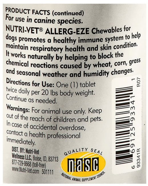 Nutri-Vet Allerg-Eze Canine Chewables - Image 2