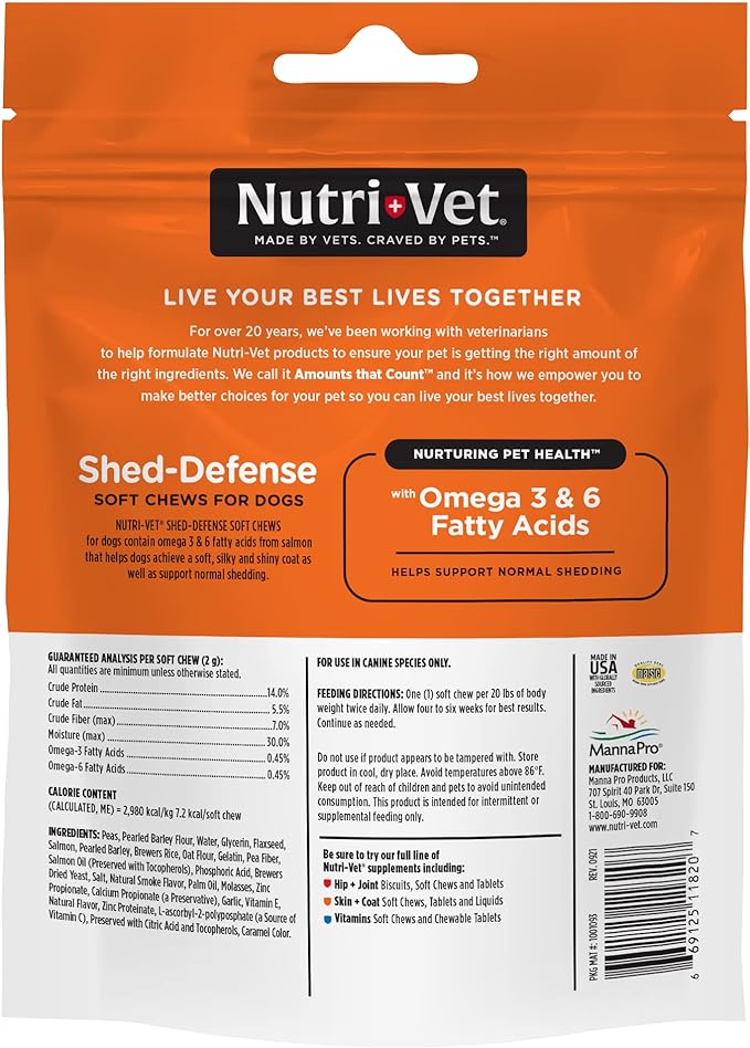 Nutri-Vet Shed-Defense Soft Chews for Dogs - Image 2
