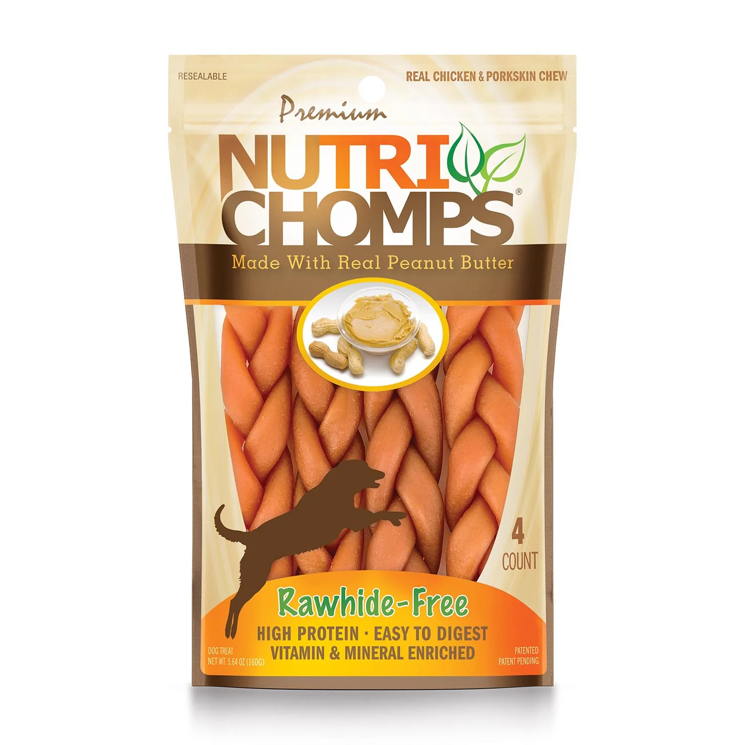 NutriChomps Rawhide-Free Dog Chews – Chicken, Milk, Peanut Butter & Mixed Flavor Braids – High Protein, Dental Health Treats for Small, Medium & Large Dogs - Image 7