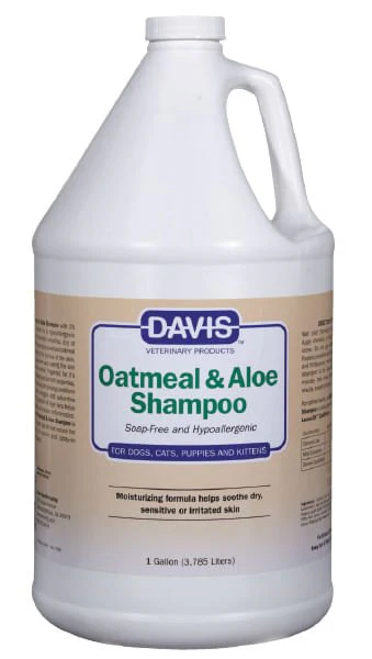 Davis Oatmeal & Aloe Dog and Cat Shampoo – 2% Colloidal Oatmeal – Soap-Free Hypoallergenic - Image 2