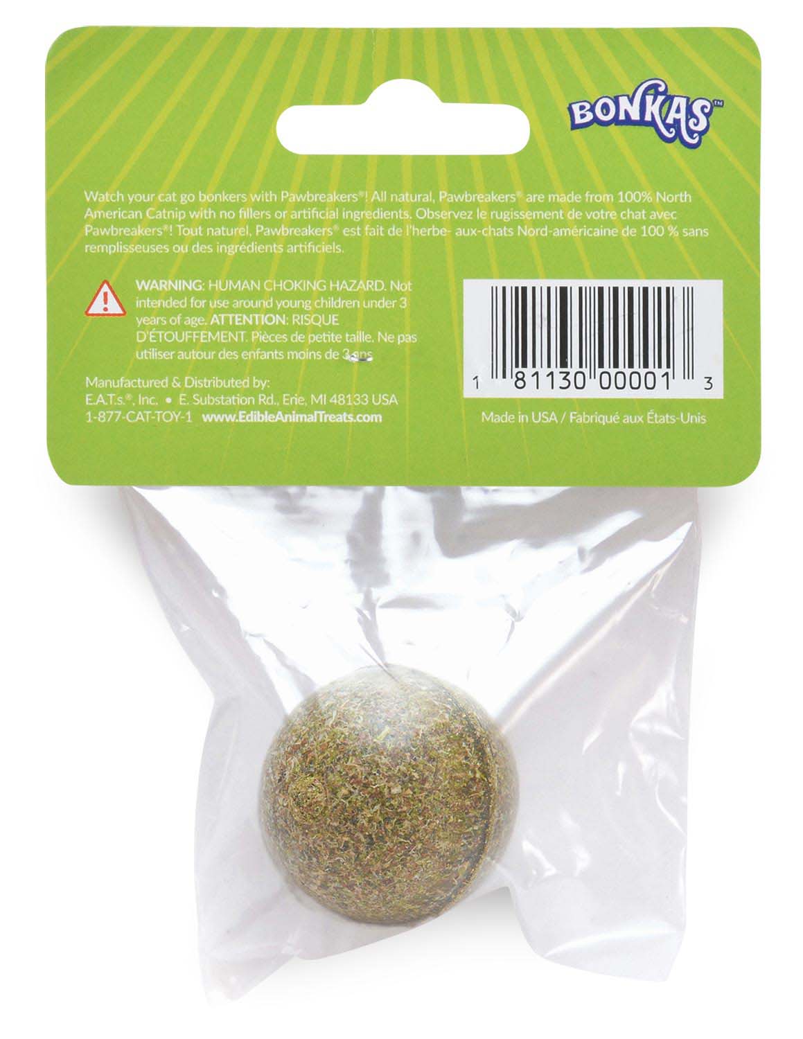 Pawbreakers Bonkas Catnip Candy Ball Cat Toy - Image 5