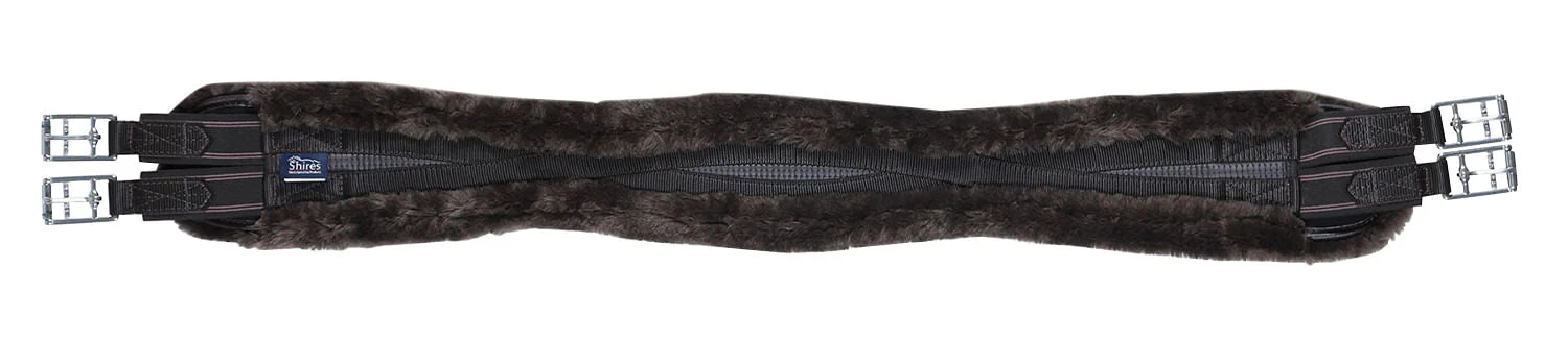 Shires Performance Supafleece Contoured Girth, Brown - Image 4