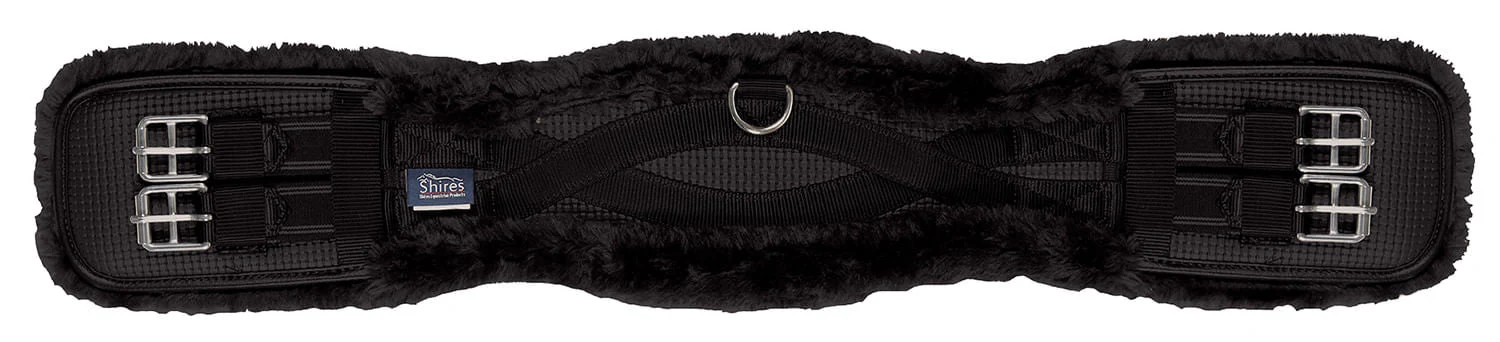 Shires Performance Supafleece Dressage Girth, Black - Image 6