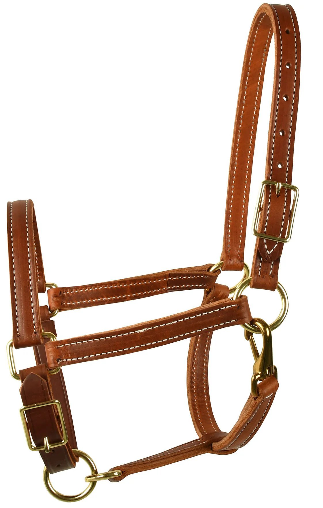Perri's Value Leather Horse Halter, Chestnut - Image 8