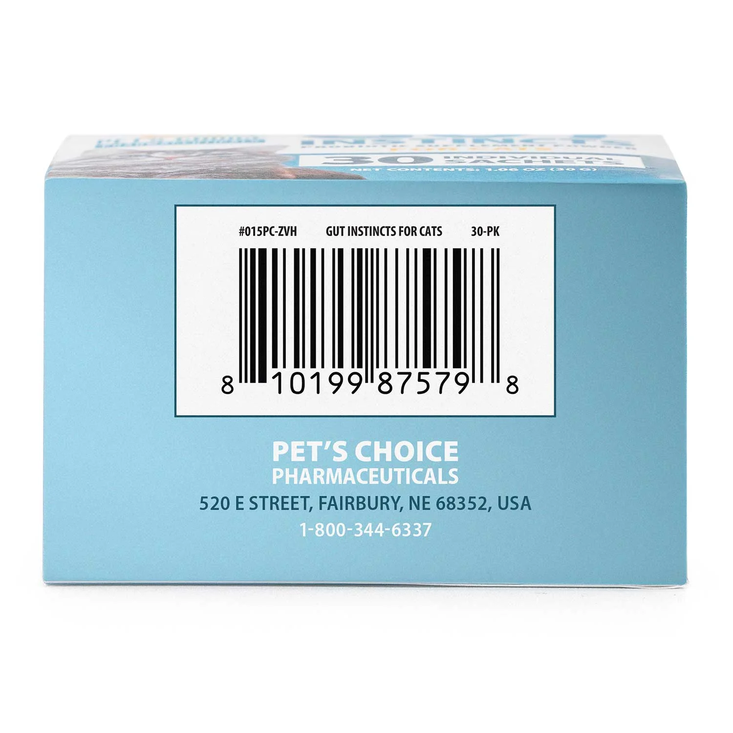 Pet’s Choice Gut Instincts Probiotic Supplement for Cats, Digestive & Immune Support, 30 Powder Packets, Made in USA - Image 4