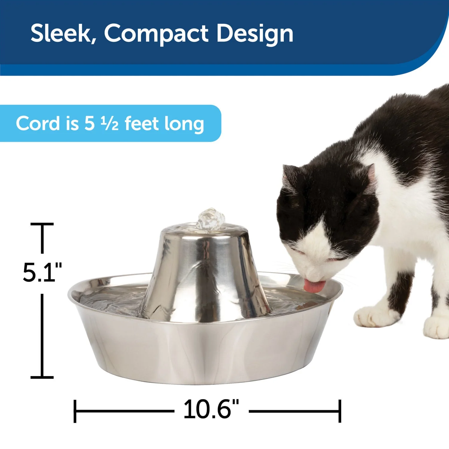 PetSafe Seaside Stainless Pet Fountain - Image 5