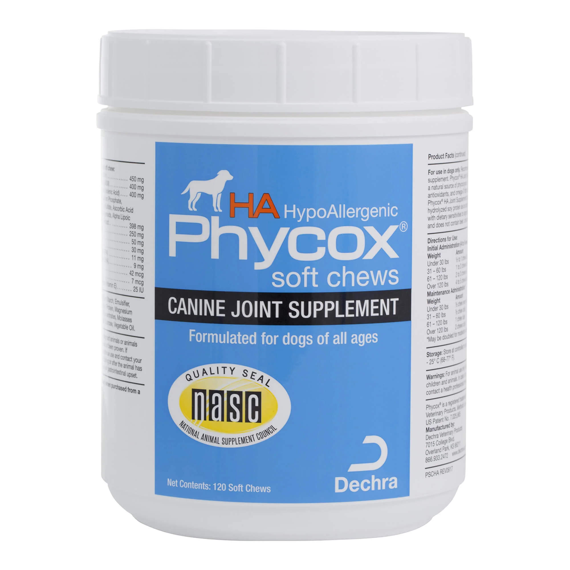 Phycox HA (Hypo-Allergenic) Soft Chews, 120 Count