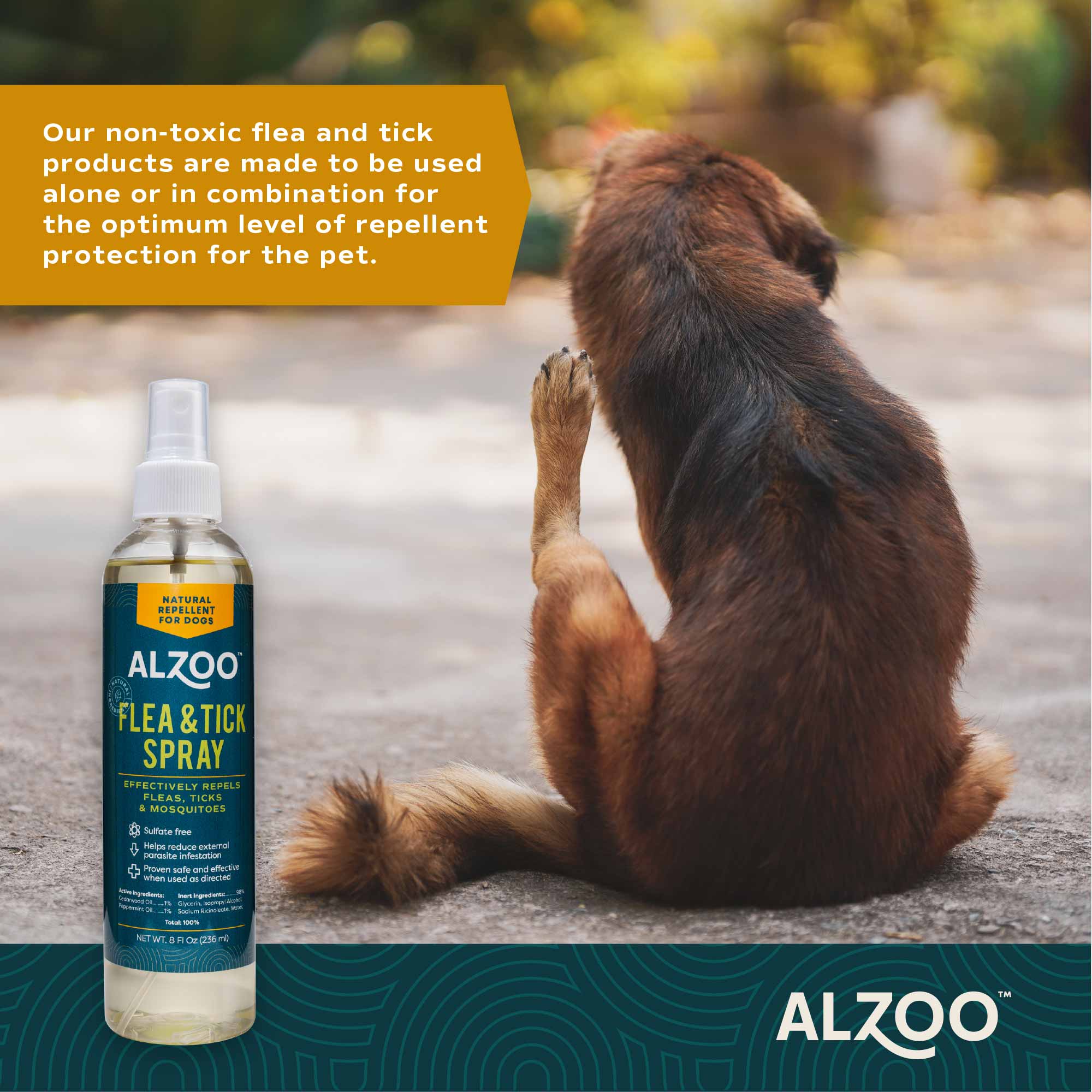 Plant-Based Natural Flea & Tick Spray for Dogs, 8 oz - Image 4
