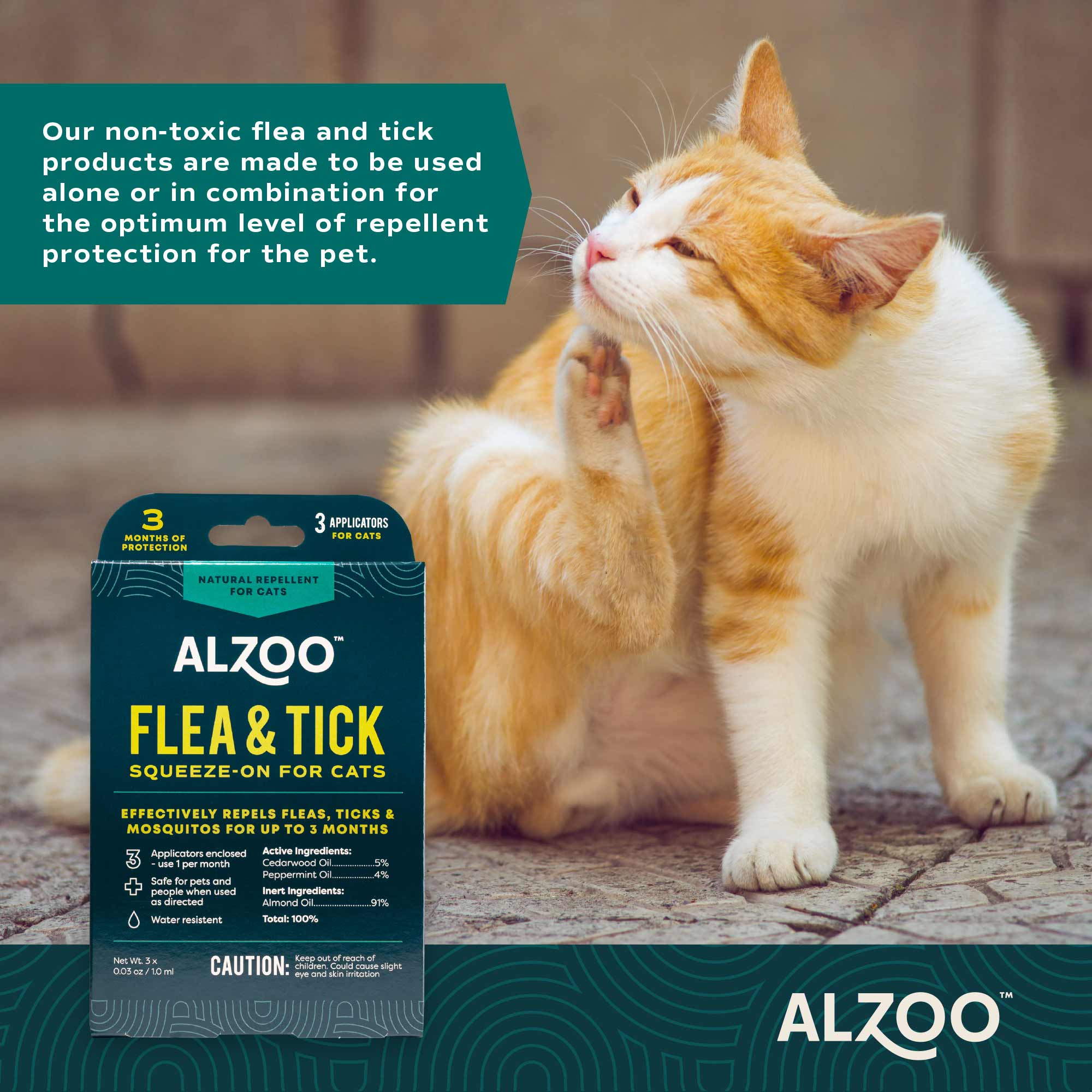 Plant-Based Flea & Tick Squeeze-On Topical for Cats - Image 4