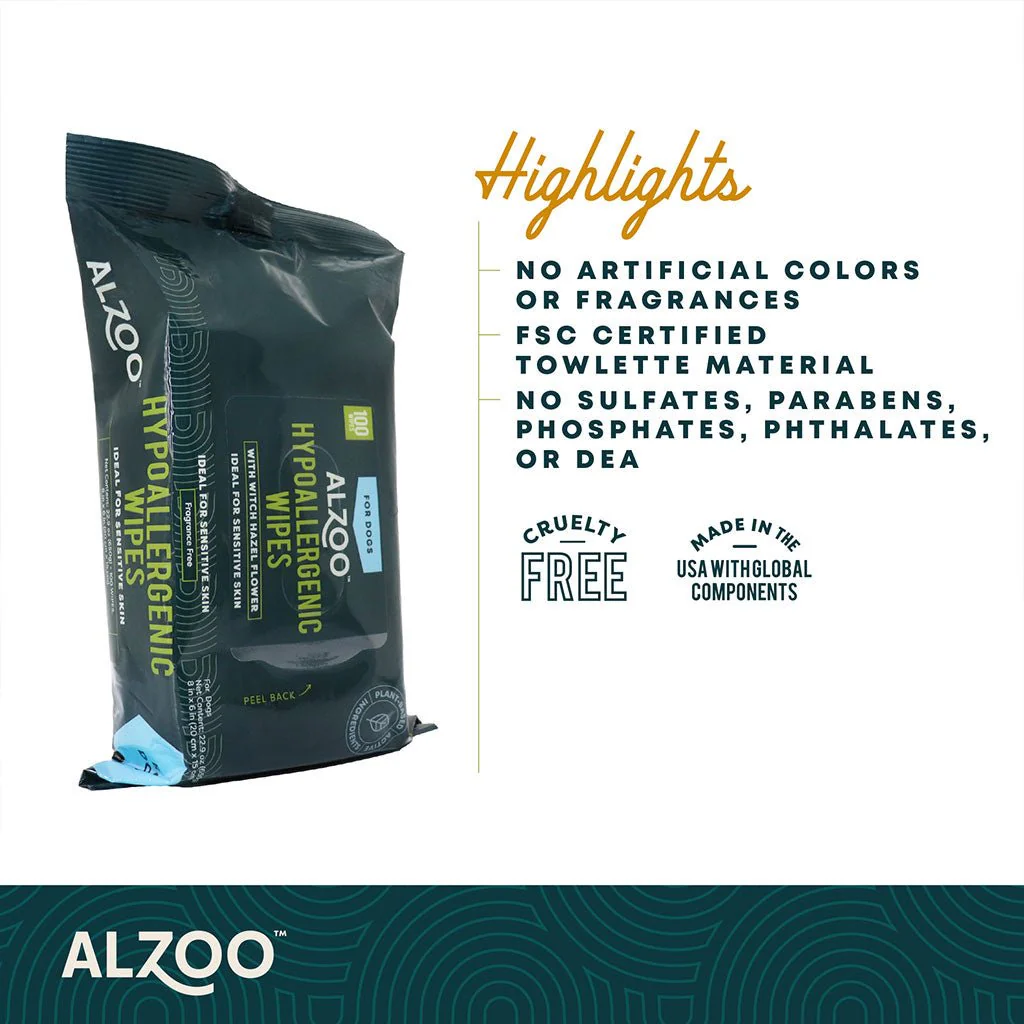 Plant-Based Hypoallergenic Grooming Wipes for Dogs, 100 ct - Image 3
