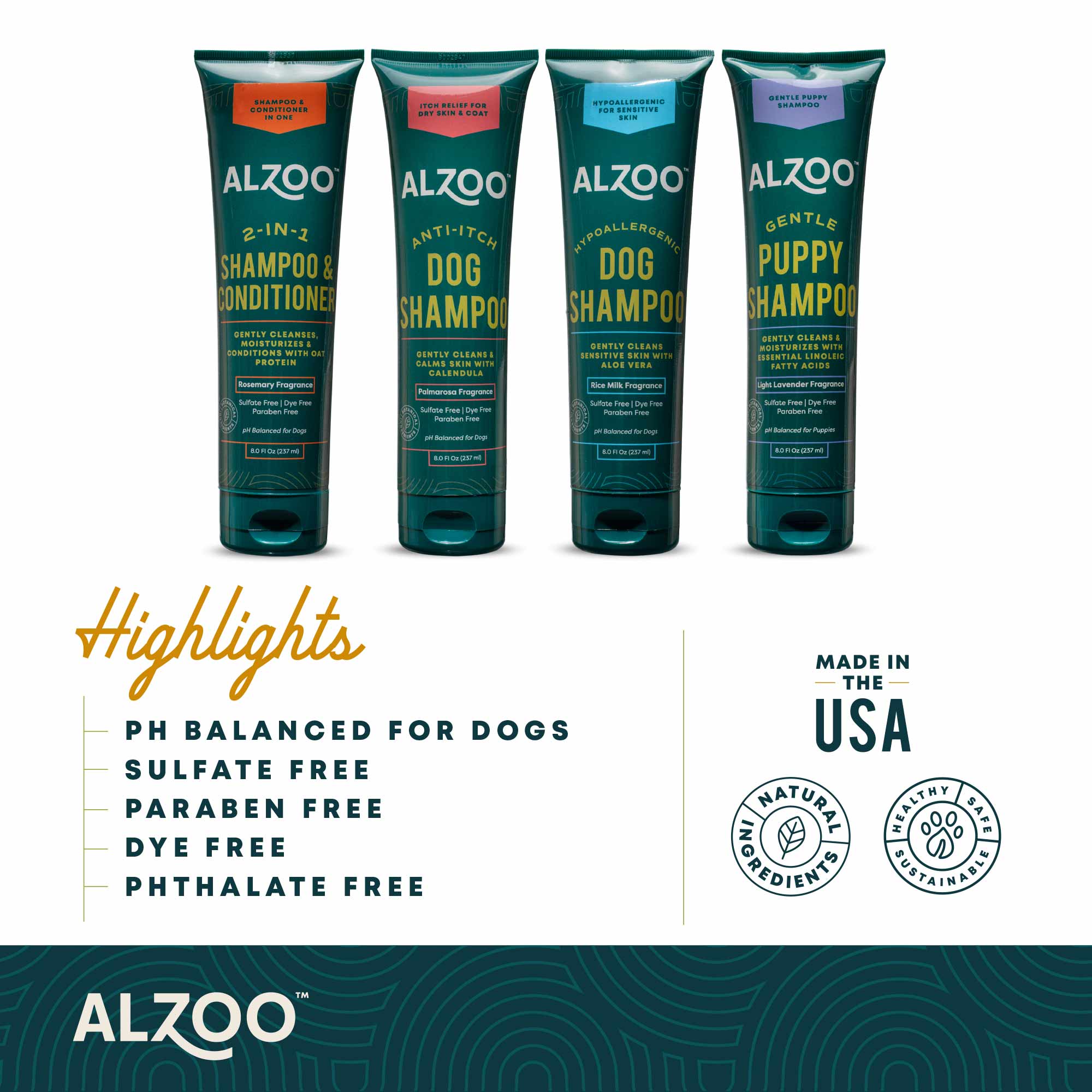 Plant-Based Hypoallergenic Shampoo for Dogs, 8 oz - Image 4