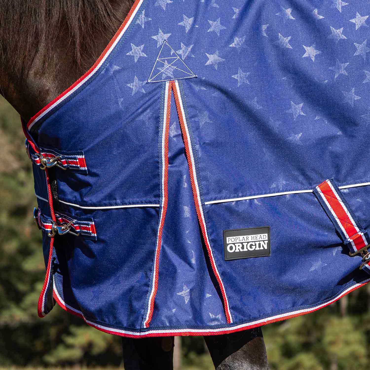 Jeffers Poplar Head "Origin" 600D Turnout Sheet - 0g Lightweight Waterproof Horse Blanket with Standard Neck & Tail Flap - Image 14
