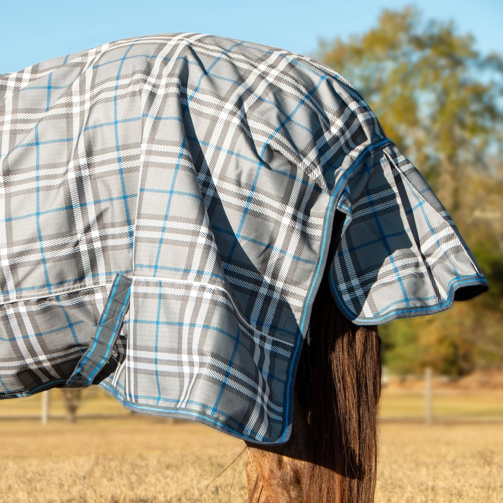 Jeffers Poplar Head "Refuge" 1200D Waterproof Turnout Sheet, 0g Lightweight Horse Blanket - Image 6