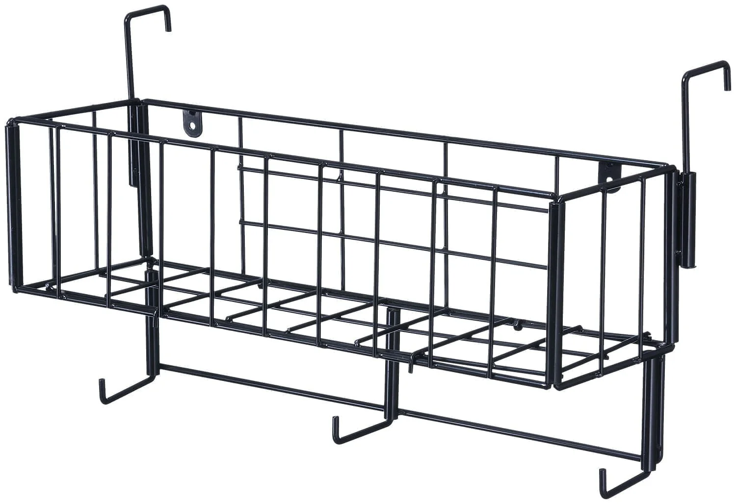 Portable Collapsible Hanging Basket with Bridle Hooks