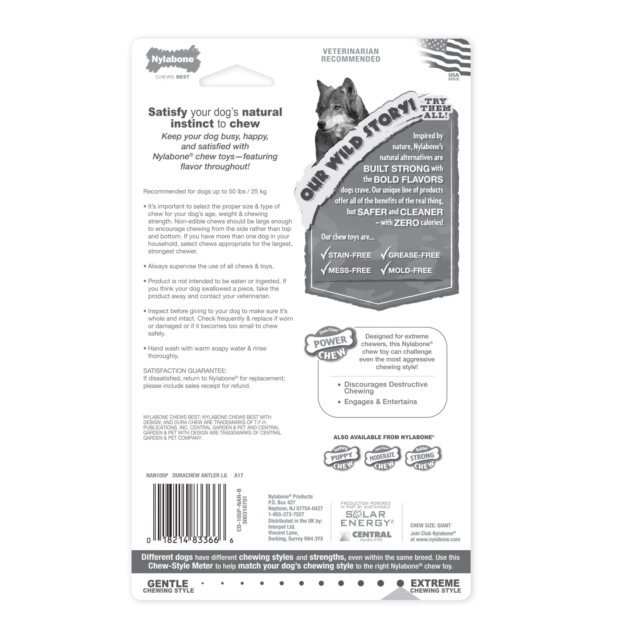 Power Chew Antler, Venison, Large/Giant, Up to 50 lbs - Image 2