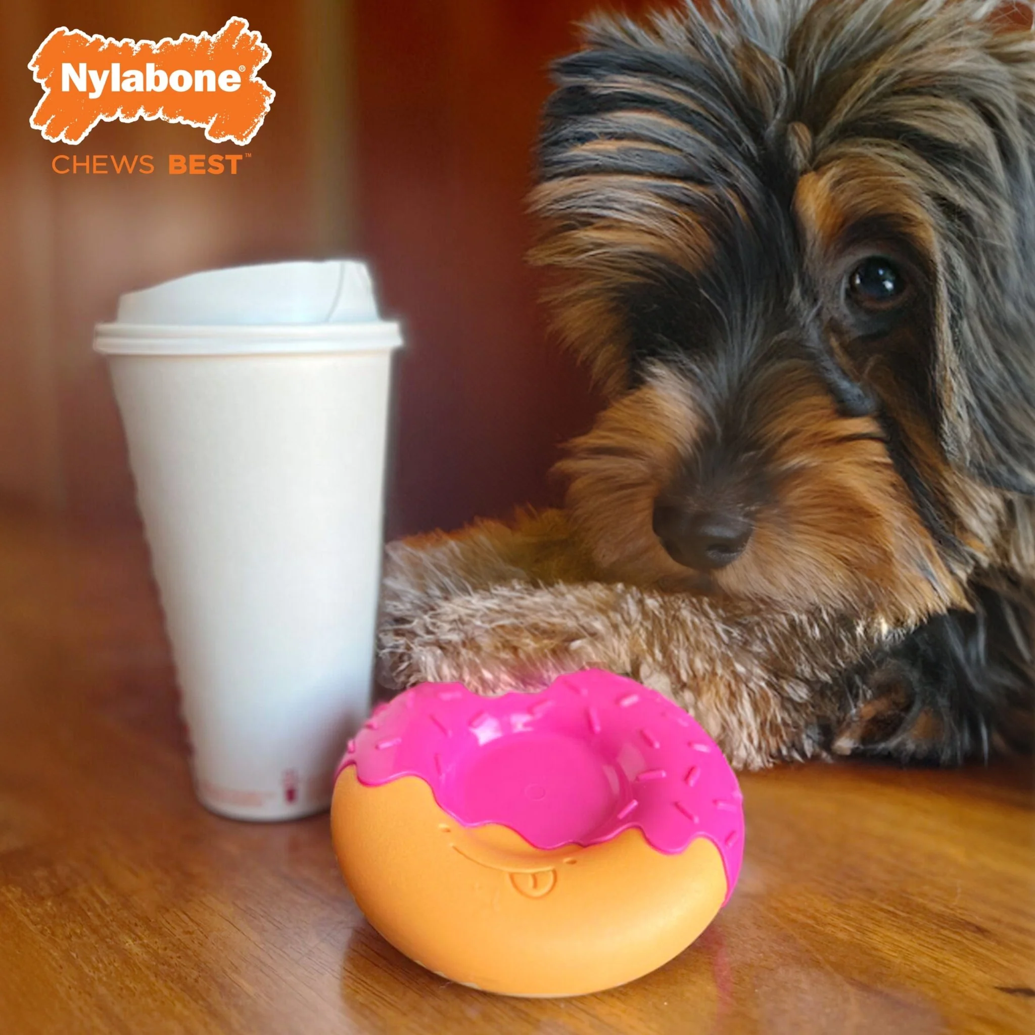Power Chew Donut Dog Toy, Bacon Glazed - Image 6