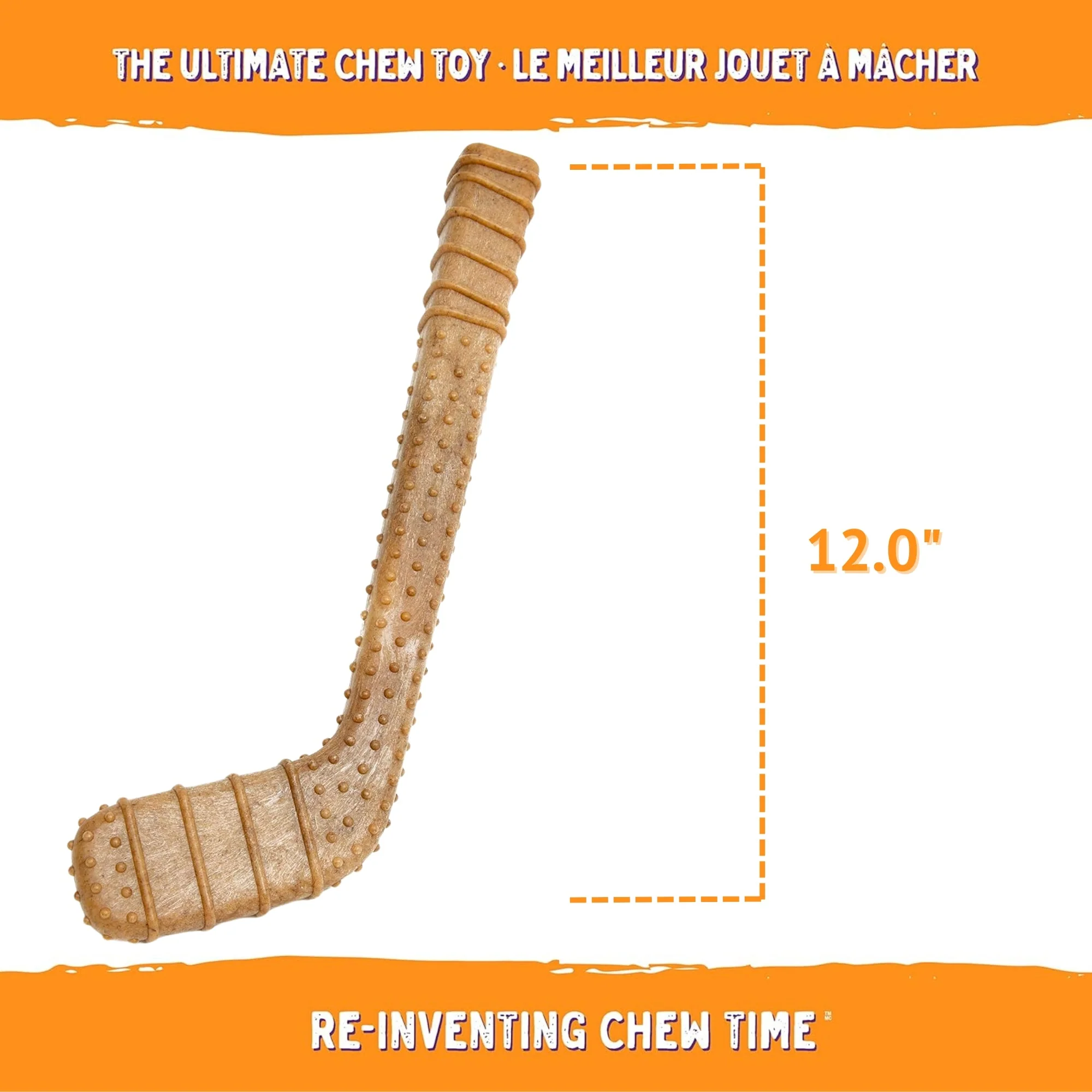 Powerbone Hockey Stick Dog Chew Toy for Power Chewers 12" - Image 3