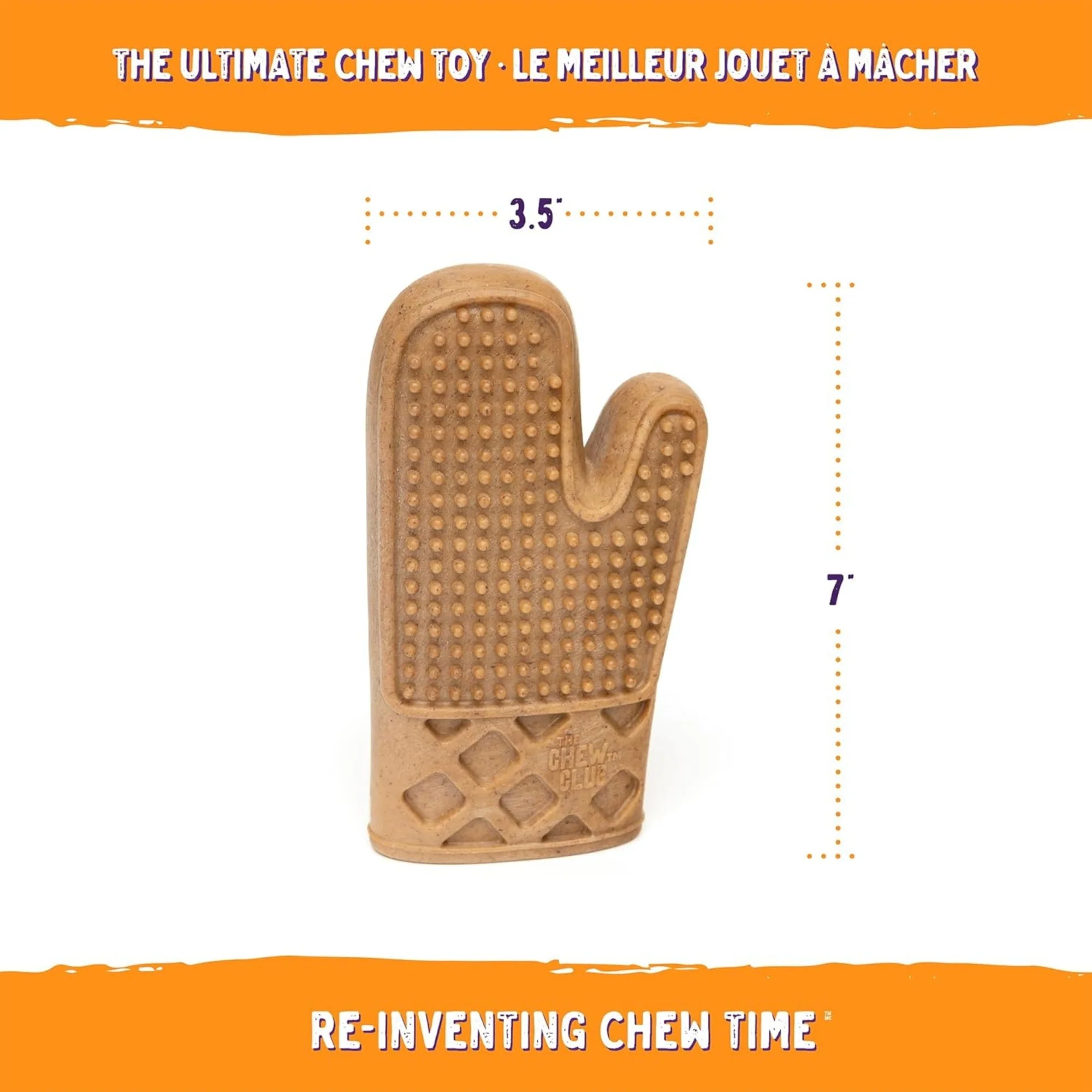 Powerbone Oven Mitt Dog Chew Toy for Power Chewers, 7" - Image 3
