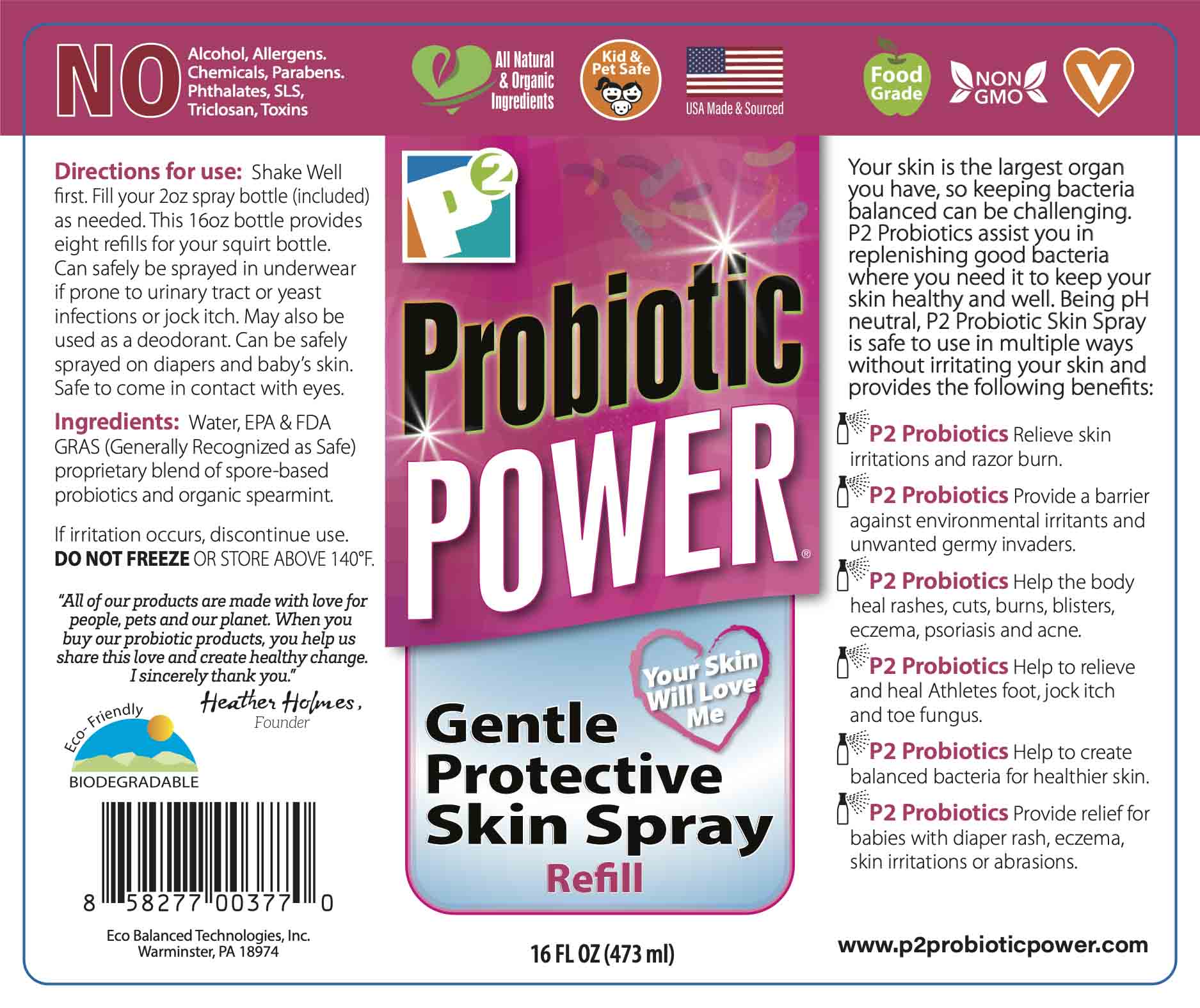 Probiotic Power Skin Spray & Refills - Image 2