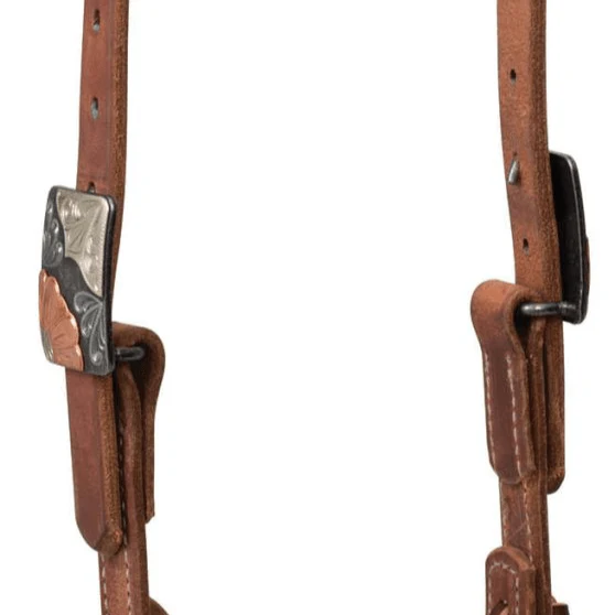 Weaver ProTack Copper Flower Sliding Ear Headstall - Image 4