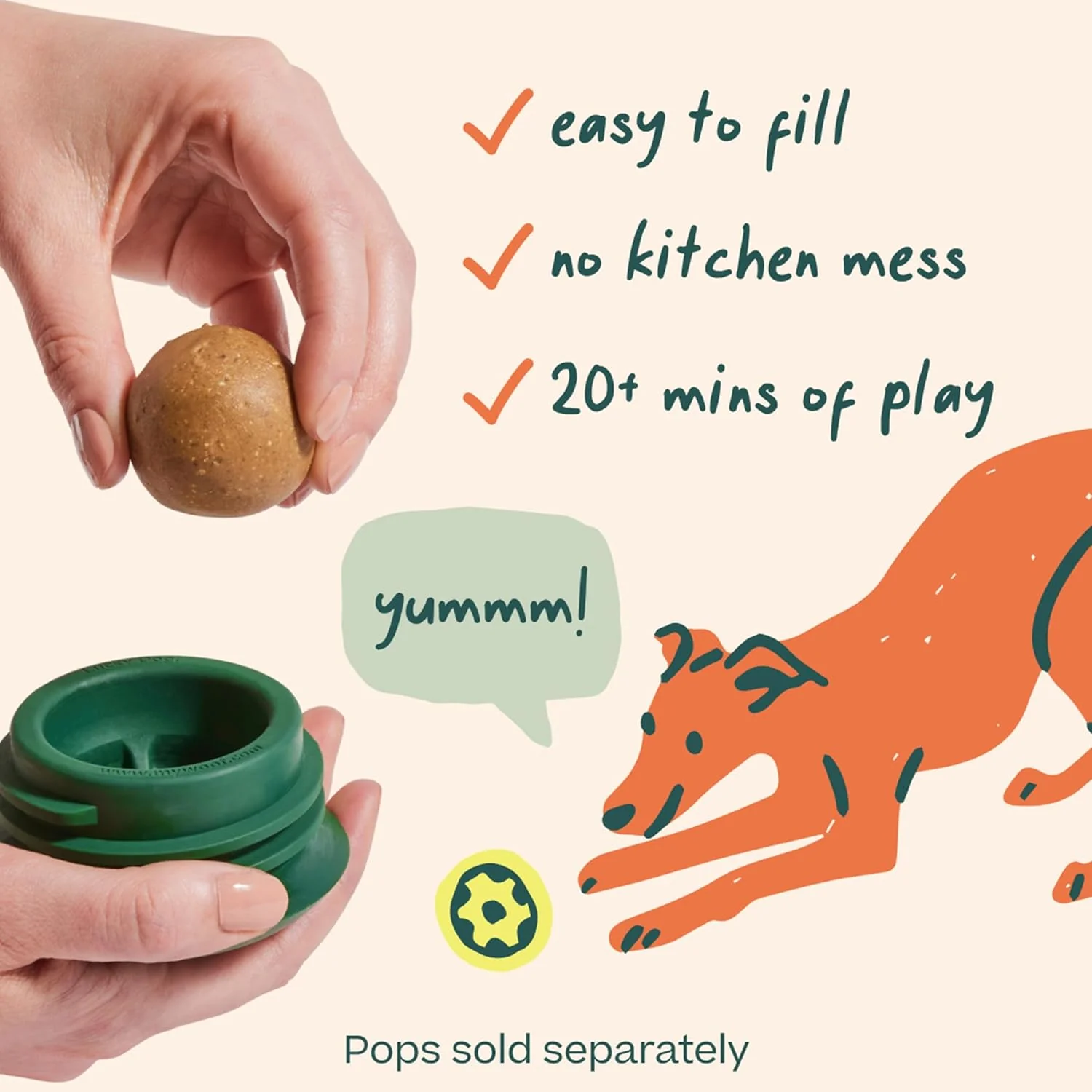 Pupsicle Treat Dispensing Dog Toy – Interactive, Long-Lasting Chew & Puzzle Toy for Dogs - Image 6