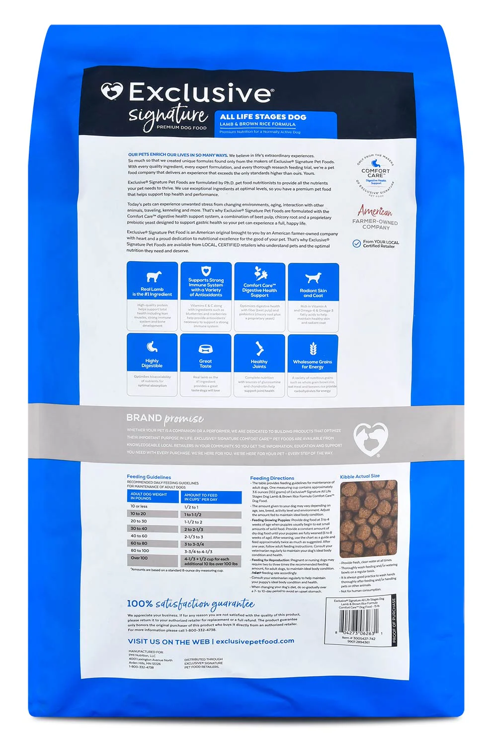 Purina Exclusive Signature Premium All Life Stages Dry Dog Food, Lamb/Brown Rice - Image 2