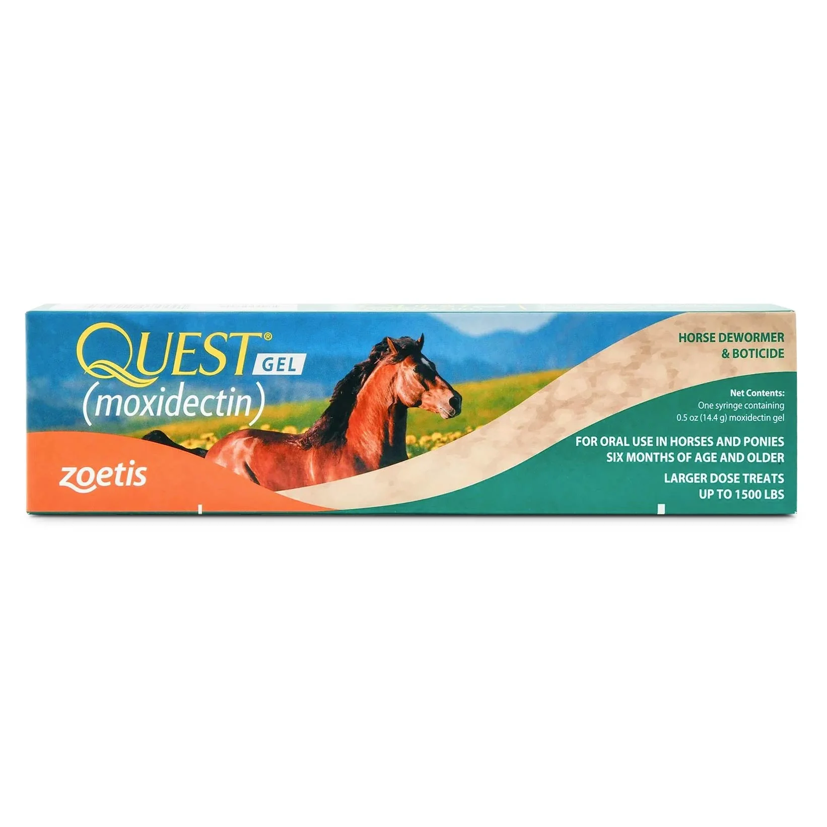 Quest Gel Horse Dewormer - 2% Moxidectin, Broad-Spectrum Parasite Control
